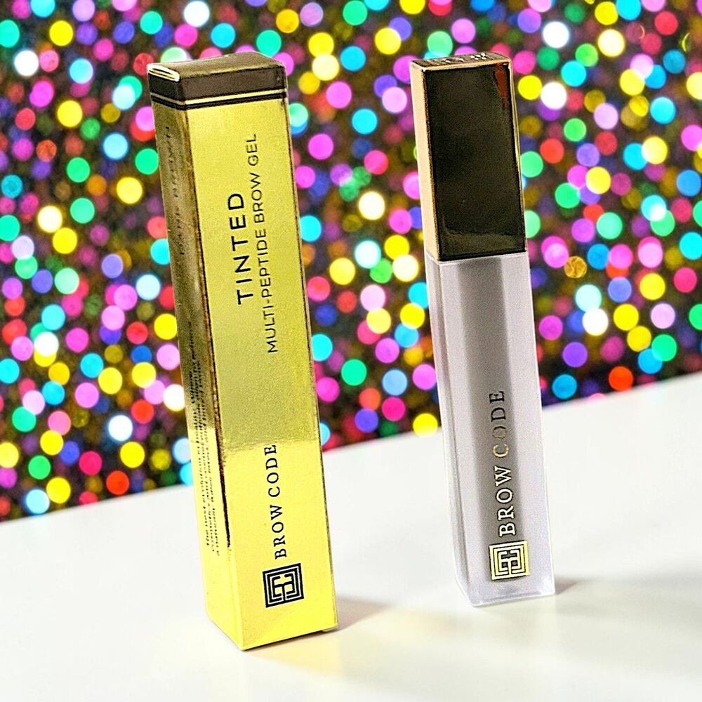 Brow Code Tinted Multi Peptide Gel 4.5 g 0.15 oz in Dark Brown NEW IN BOX